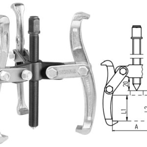 EXTRACTOR 3" DE 3 GARRAS Cr-V 3000KG - TOTAL