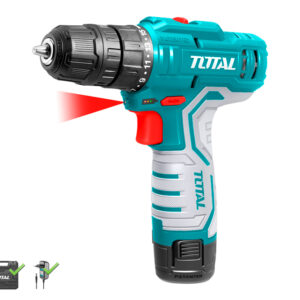 TALADRO BATERIA TOTAL 12V 1.5Ah 20NM (INCLUYE 2 BATERIAS, CARGADOR Y MALETIN)